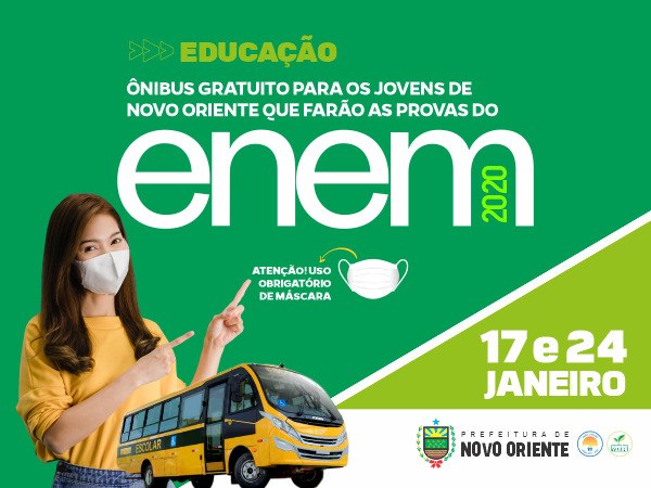 ENEM: Ônibus com rotas especiais em Conquista